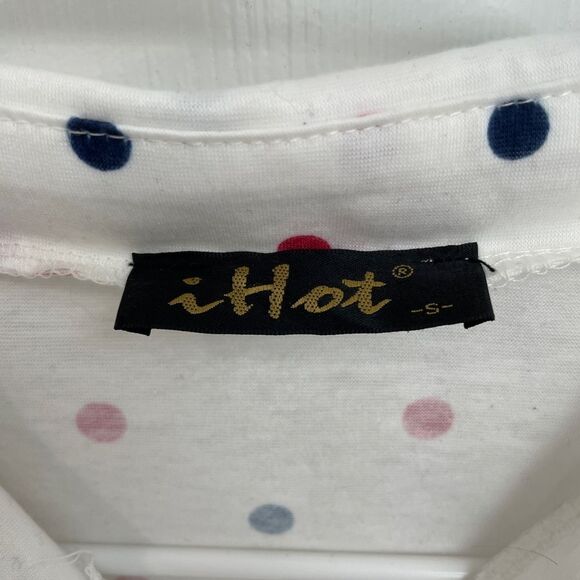 iHot Retro Vintage Style Dress Polka Dot Pin Up 50s Navy Bolero Dress Size S - Picture 6 of 7